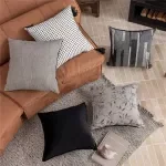 Nordic Chenille Jacquard Throw Pillow Cover 18x18 Inch Luxury Decor