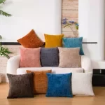 Coarse Linen Seat Cushion Cover – Soft, Breathable, and Decorative Backrest Cover for Office and Car