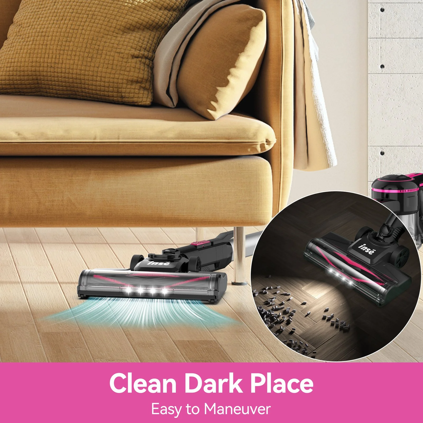 28KPa Cordless Stick Vacuum Cleaner 6-in-1 Lightweight Rechargeable product view 3