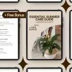 Essential Summer Care Guide for Indoor Plants | Digital Ebook for Indoor Plants Summer Care, Watering, Light & Pest Prevention