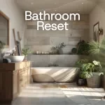 Bathroom Reset Checklist – Printable Bathroom Organization Hacks Guide for Decluttering, Small Space Storage & 10-Second Daily Reset System