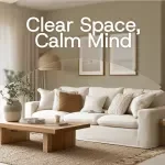 Clear Space, Calm Mind – A Gentle Guide to decluttering for peace of mind | Digital eBook for Intentional Living & Mental Clarity