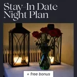 Stay-In Date Night Plan – Romantic at home date night ideas Checklist for Couples, Cozy Night In Planner, Printable Relationship Builder Guide