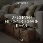 27 Clever Hidden Storage Ideas That Make Small Spaces Work Overtime – Printable Checklist of Hidden Storage Ideas for Small Spaces, Apartment Organization Guide, Space Saving Home Hacks Digital Download