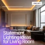 Statement Lighting Ideas for Living Room – Practical Interior Lighting Checklist, Layered Lighting Setup Guide, Cozy 2700K–3000K Lighting Tips, Modern Living Room Lighting Planning Printable