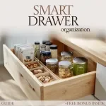 Smart Drawer Organization Guide – In Drawer Organization Systems, Declutter Checklist, Home Storage Layout Planner, Kitchen Drawer Makeover eBook