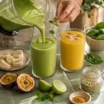 Blending Simple Breakfast Smoothies