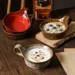 Vintage Leopard Print Ceramic Salad & Dessert Bowl – Japanese Style