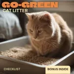 Go-Green Cat Litter Checklist | Eco-Friendly Cat Care Guide, Sustainable Litter Options, Green Pet Supplies Digital Download