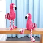 Funny Flamingo Squeaky Dog Toy – Plush Chew Toy for Small & Medium Dogs