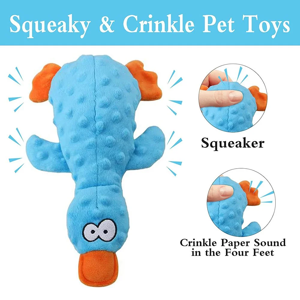 Squeaky Duck Plush Dog Toy