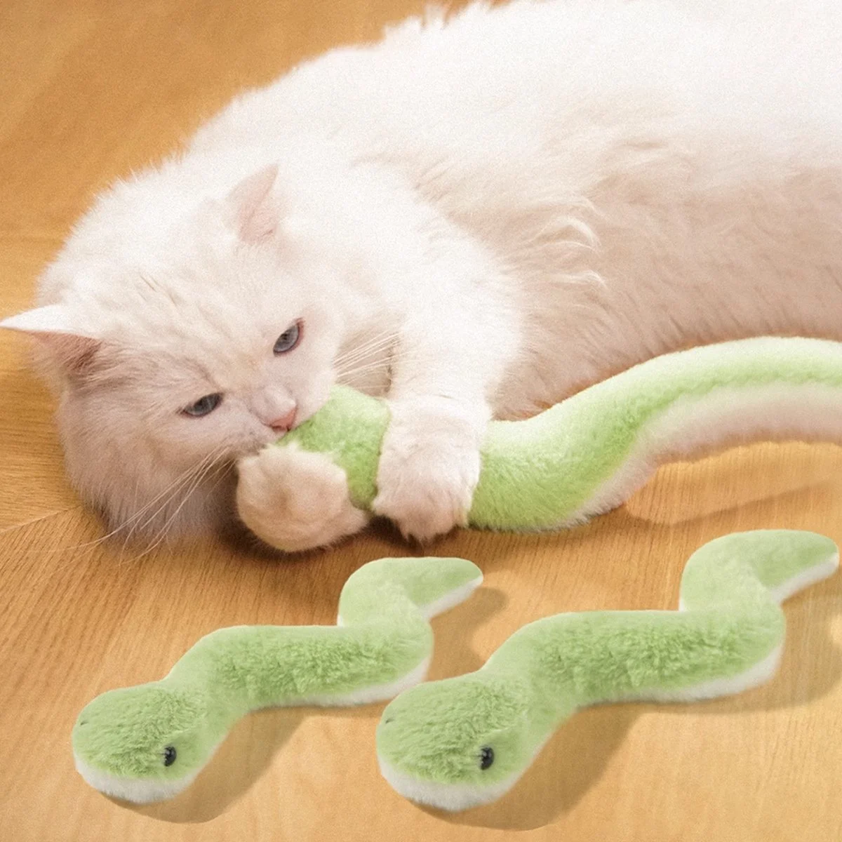 Snake Cat Toy Chew-Proof | Interactive Feather Wand for Kittens & Puppies