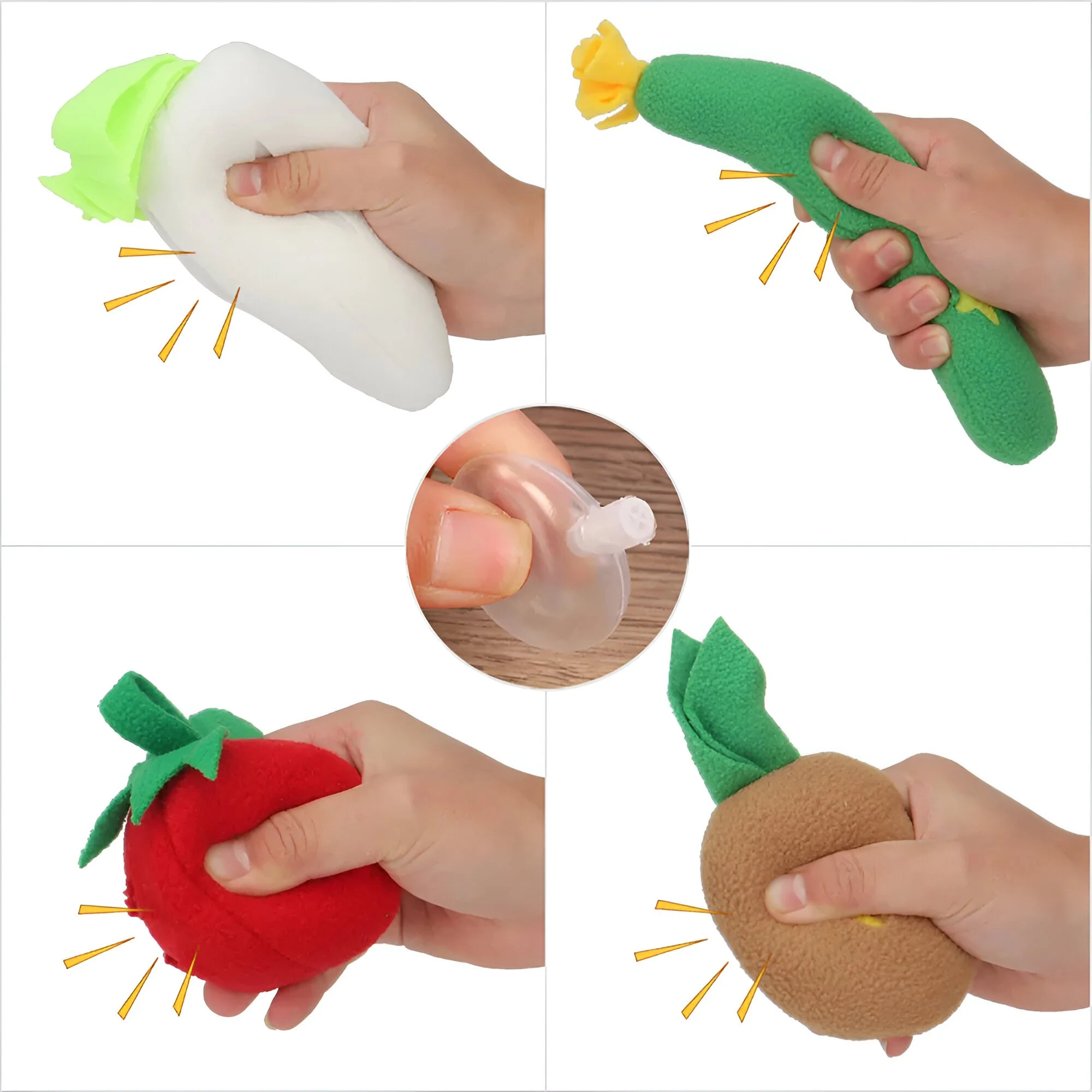 Plush Handbag Snuffle Dog Toy with Squeaker and Treat Puzzle product view 4
