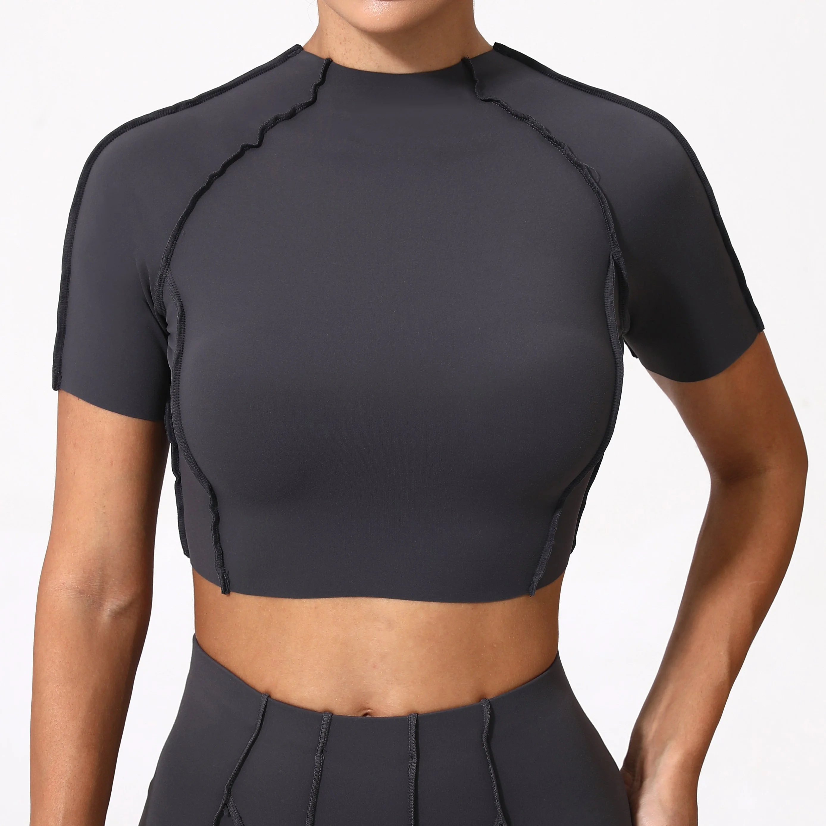 Women’s Breathable Quick-Dry Yoga & Fitness Short Sleeve Top