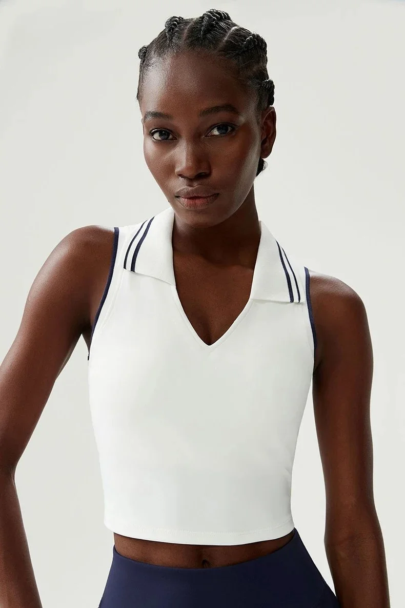 Sleeveless Quick-Dry Yoga & Running Crop Top for Women