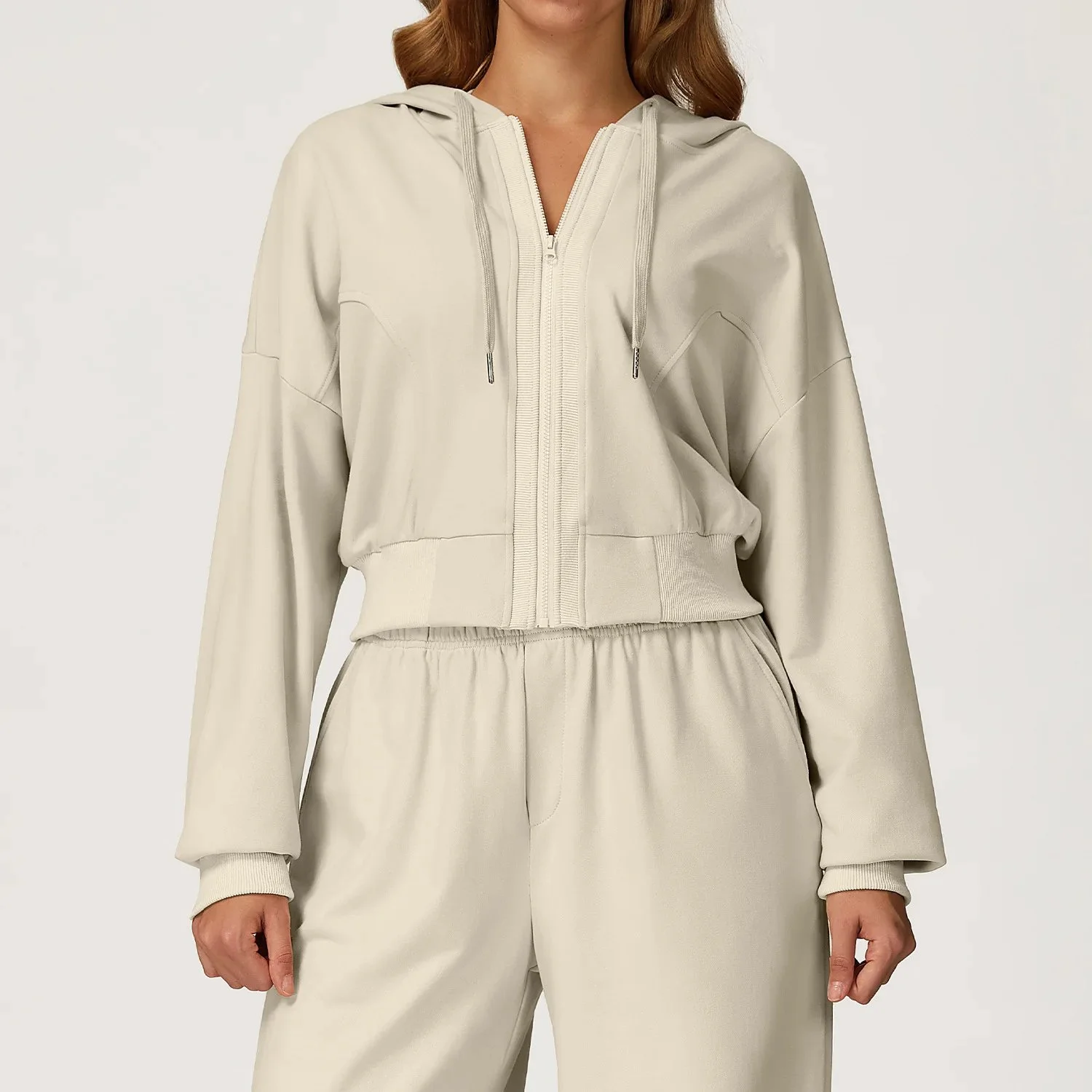 Women’s Cozy Zip-Up Hooded Sweatshirt for Winter Comfort