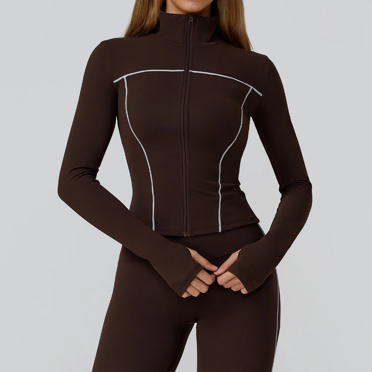 Women’s Zip-Up Quick Dry Yoga & Workout Jacket – Long Sleeve Activewear