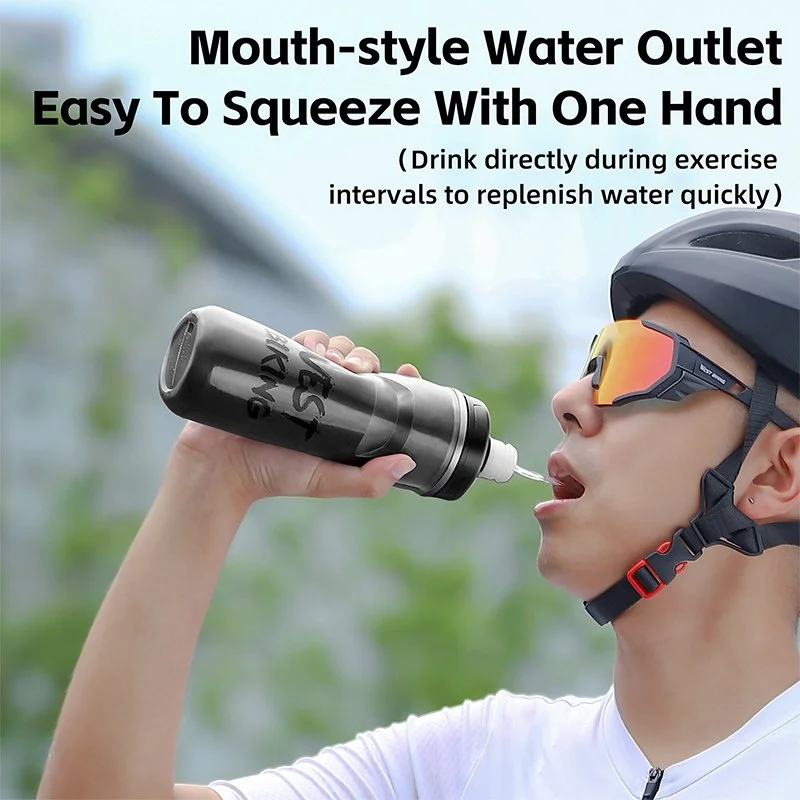 Insulated Leakproof Bike Water Bottle 21 oz Outdoor Sports Kettle