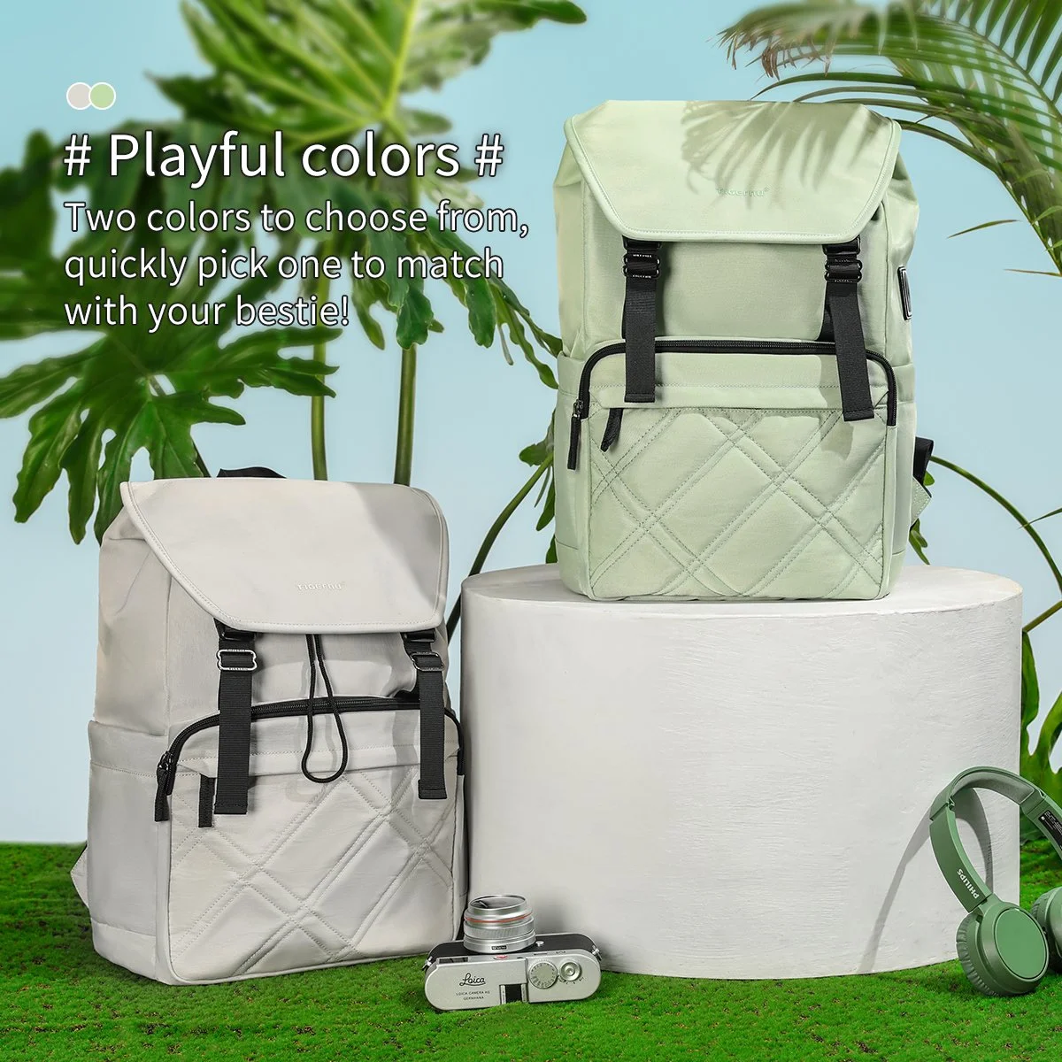 Sleek Waterproof 15.6" Laptop Backpack for Women & Travel