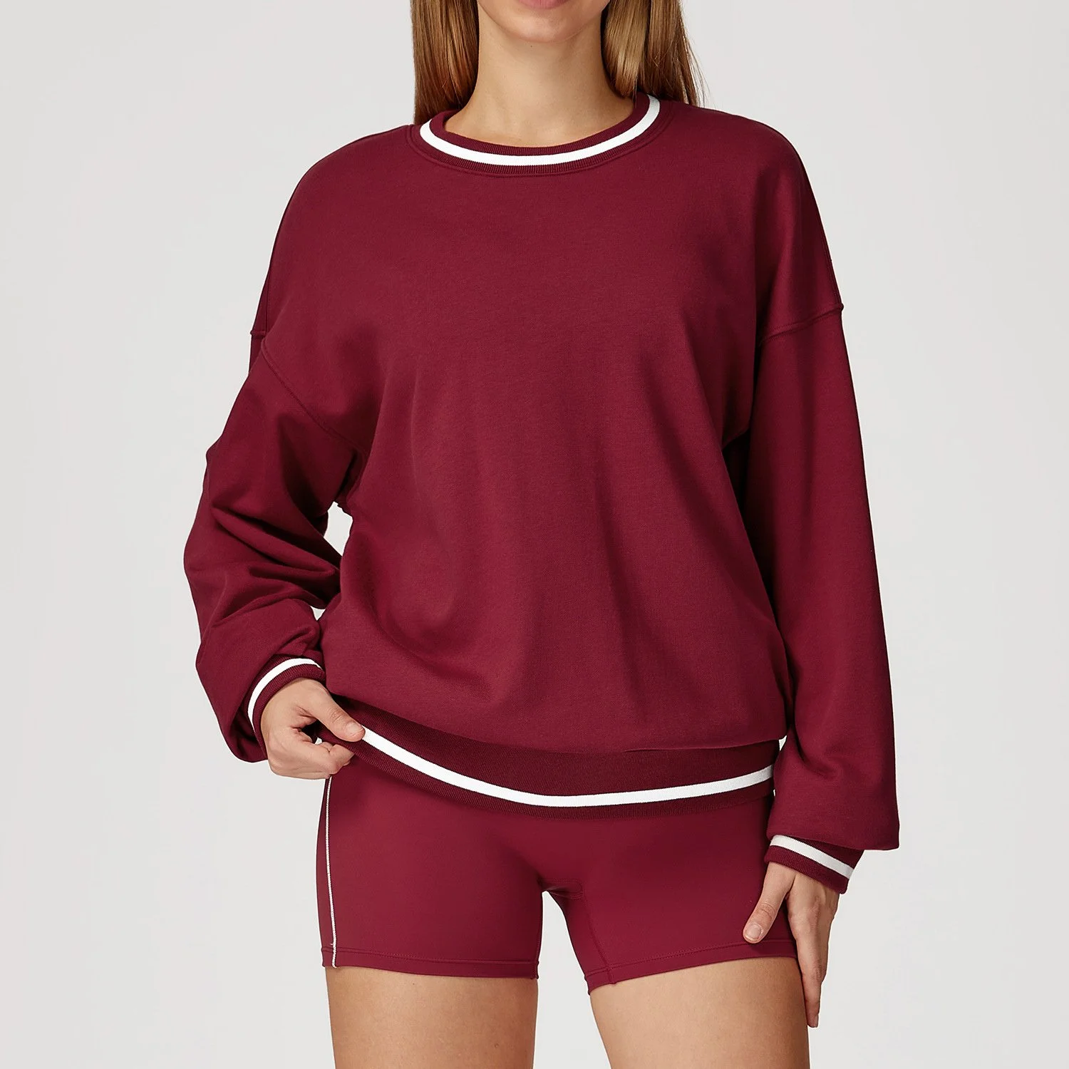 Women’s Loose Long Sleeve Workout Top for Yoga, Running & Training