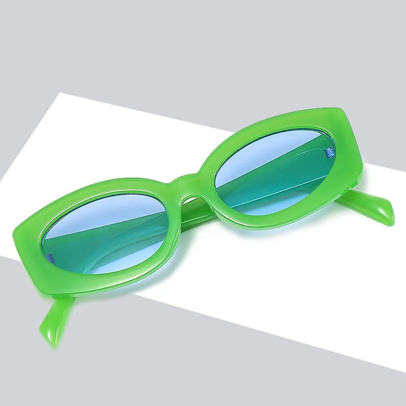 Vintage Oval Gradient Sunglasses for Women – UV400 Candy Color Eyewear